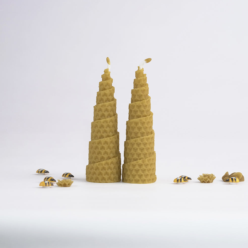 Brăduț din ceară naturală, înălțime 10cm